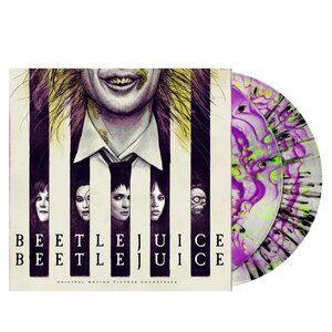 Beetlejuice Beetlejuice Soundtrack 2-LP ~ Exclusive Color + Art Print ~ Sealed!